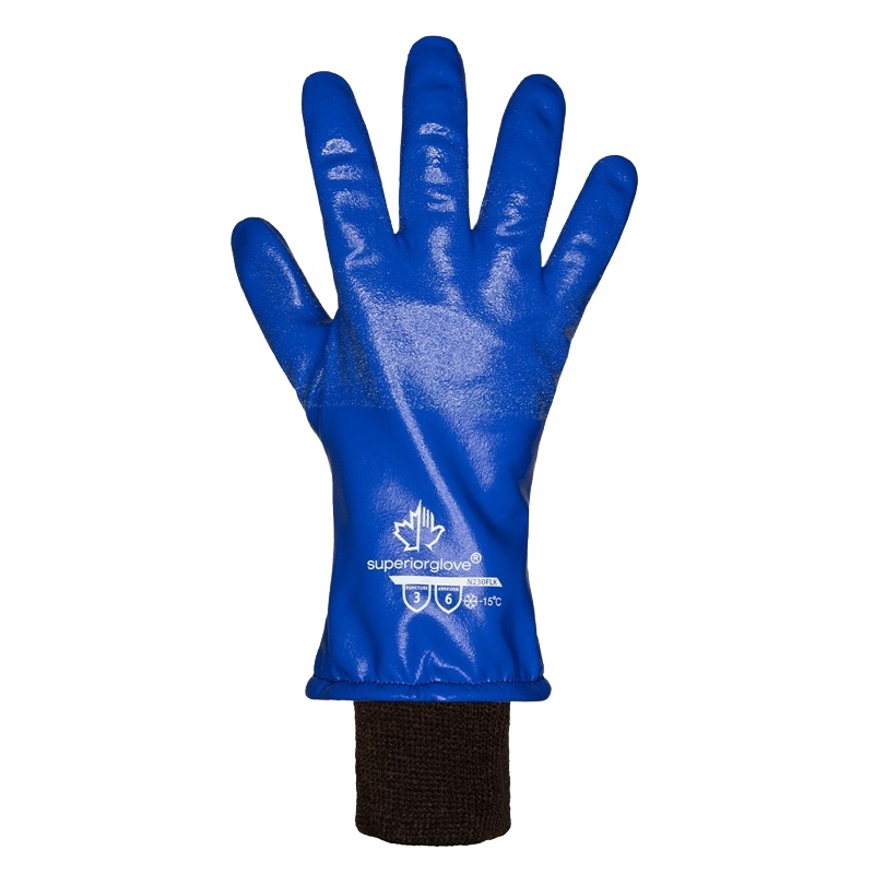 SolvStop™ waterproof chemical-resistant gloves with cold protection down to -15°C, L