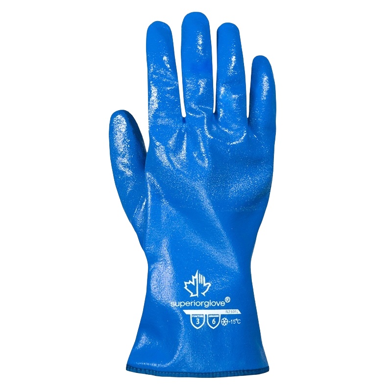 SolvStop™ durable waterproof chemical-resistant gloves with cold protection down to -15°C, L