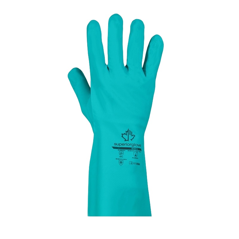 SolvStop™ waterproof chemical-resistant gloves with forearm coverage and puncture resistance, L