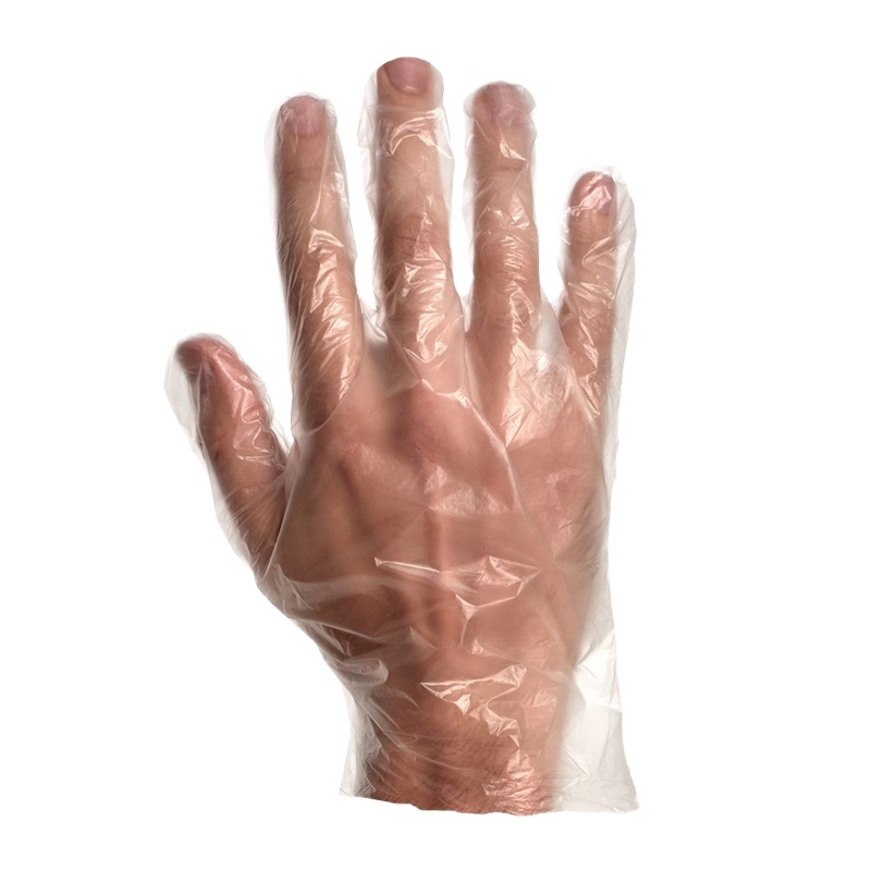 KeepKleen® loose-fit polyethylene disposable gloves transparent, L