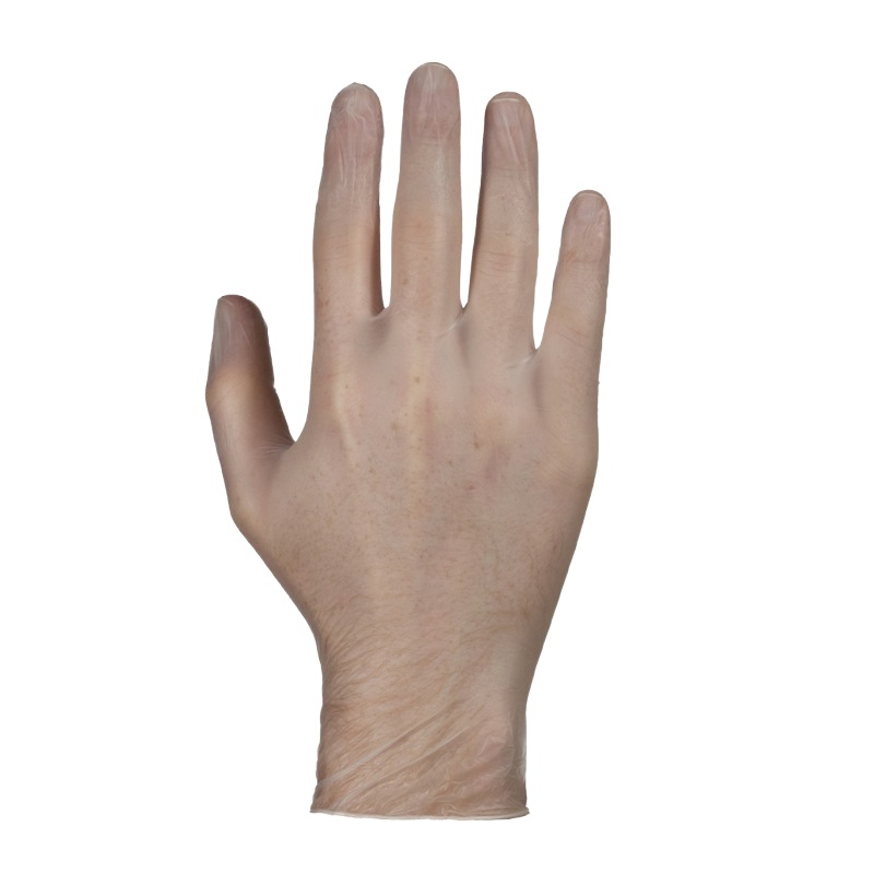 KeepKleen® industrial-grade vinyl disposable gloves 4 mil transparent, L