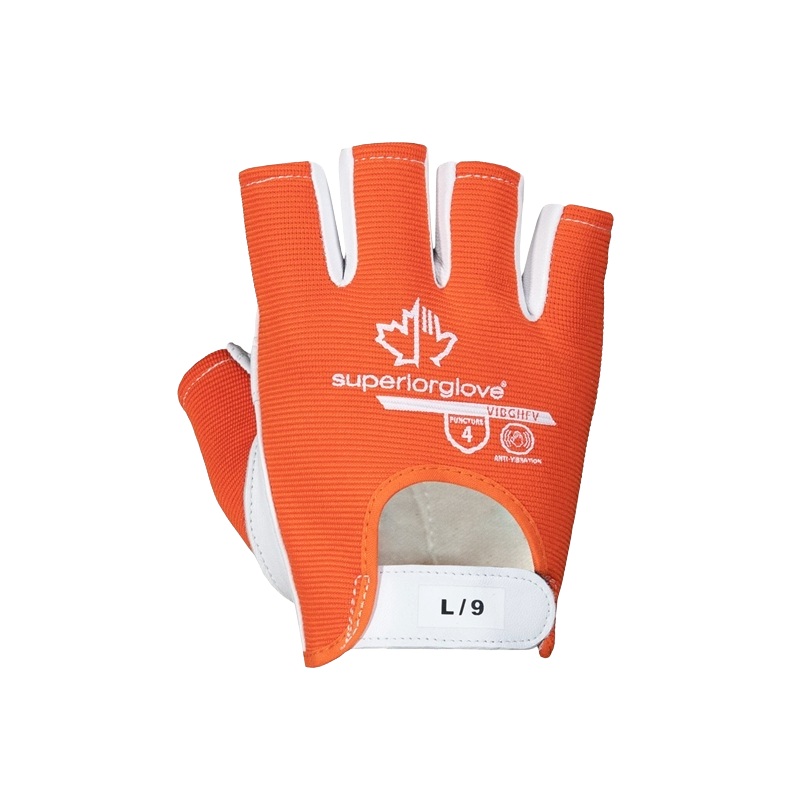 Gants en tricot anti-vibrations KnitActiv™ avec paumes en cuir et doigts ouverts pour une sensibilité accrue, L