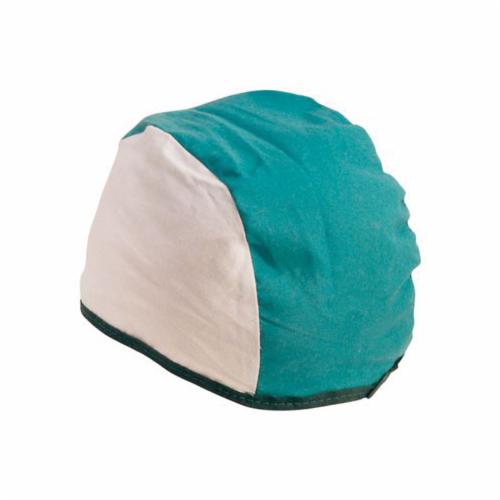 Bonnets de soudeur ignifuges en coton verts et blancs