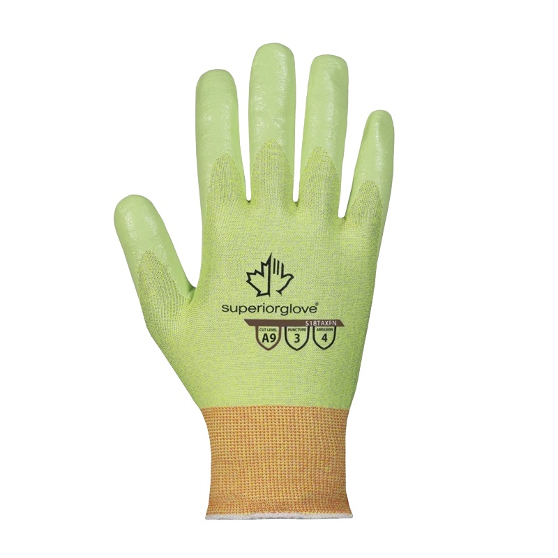 Dexterity® ultra-thin hi-viz coated gloves with maximum cut protection, XS