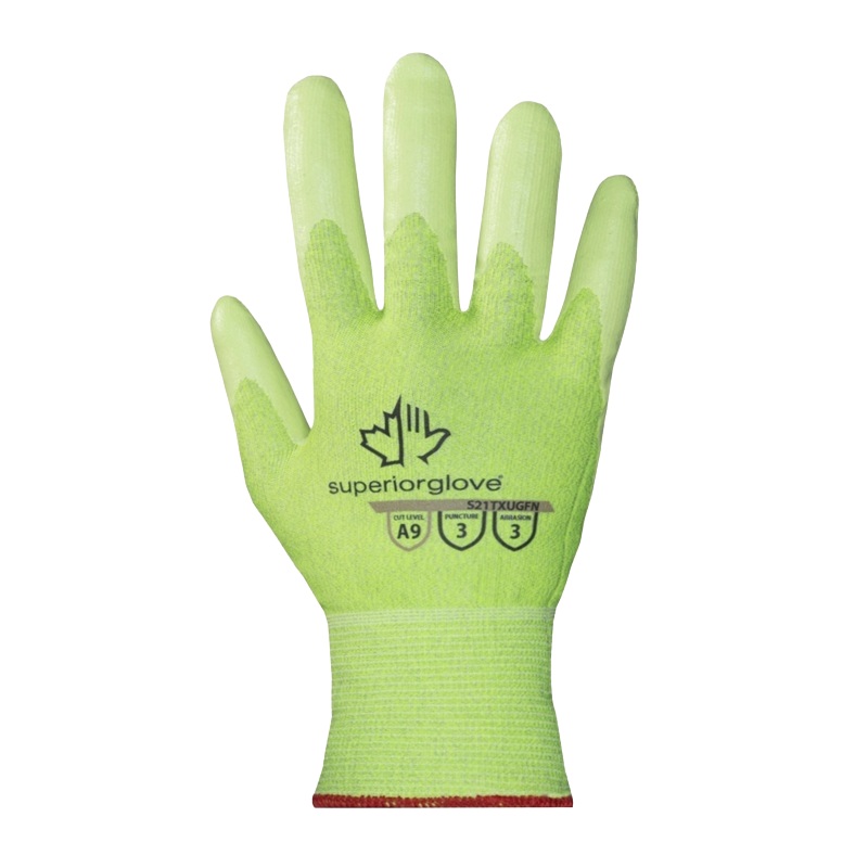 Dexterity Pro™ hi-viz coated gloves with maximum cut protection, XL