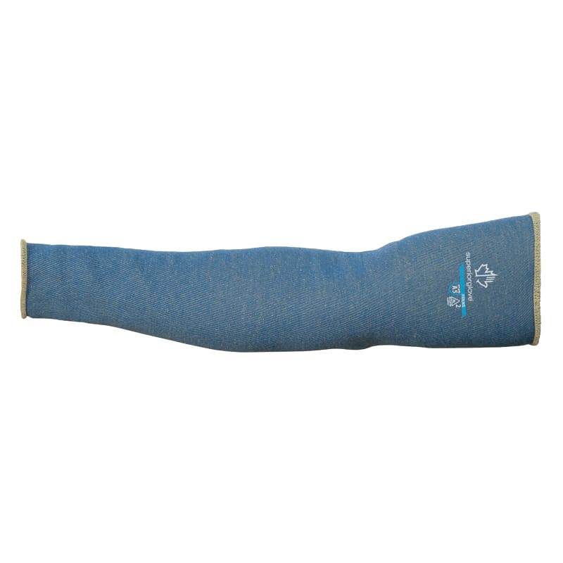 ParaActiv Pro™ arc flash and cut-resistant blue sleeves 18 in long, S-M