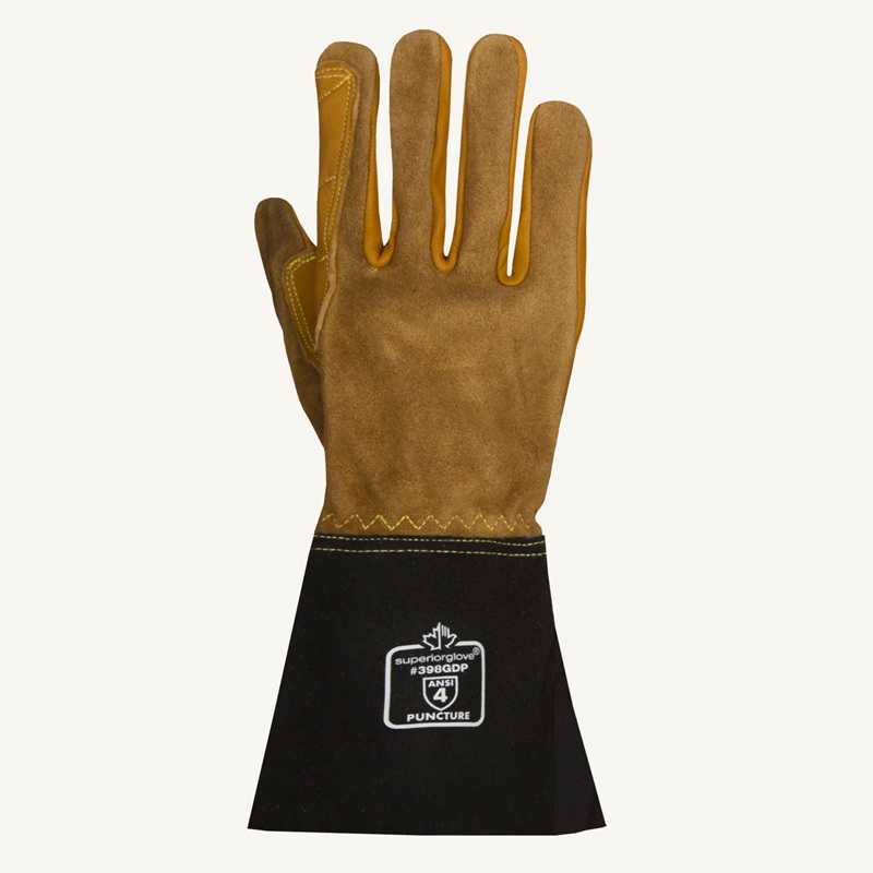 Endura® liquid and heat-resistant leather gloves, S