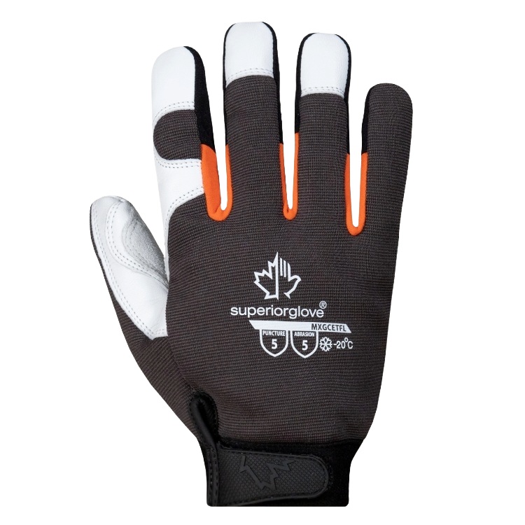 Clutch Gear™ mechanic style gloves with cold protection down to -20°C, S