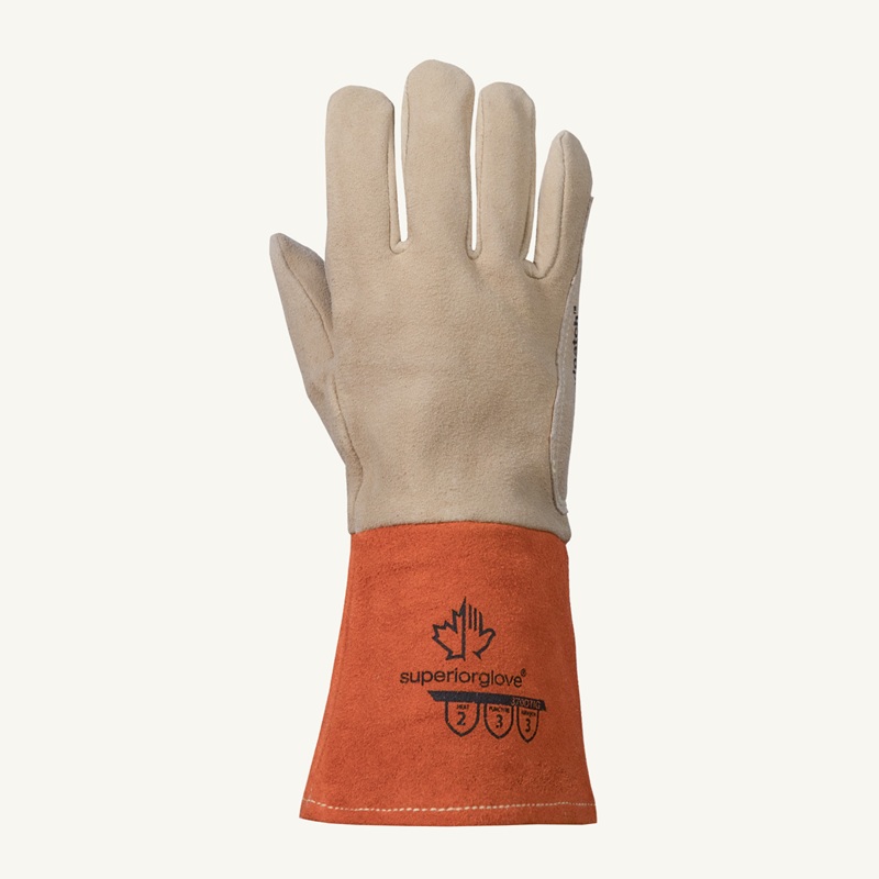 Endura® leather TIG welding gloves with heat protection and enhanced sensitivity, M