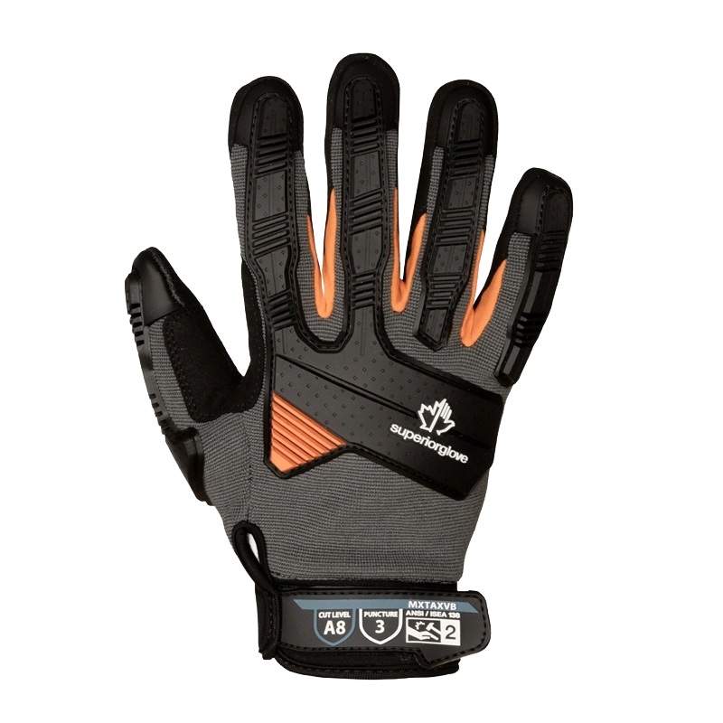 Clutch Gear™ mechanic style gloves with extreme cut protection, S