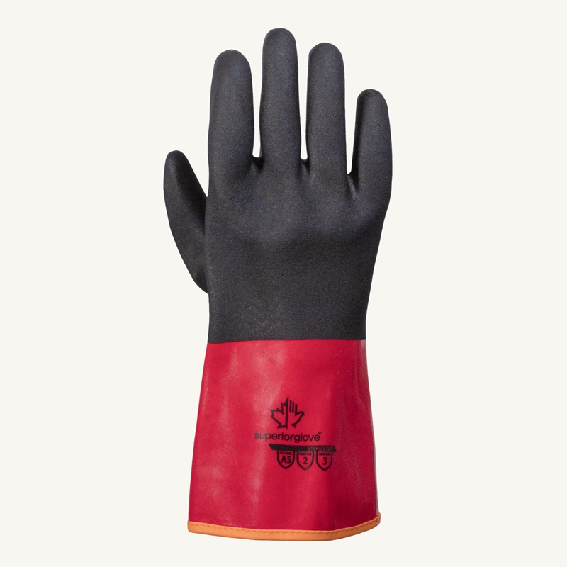 SolvStop Pro™ fully coated waterproof chemical-resistant gloves with cut protection, L