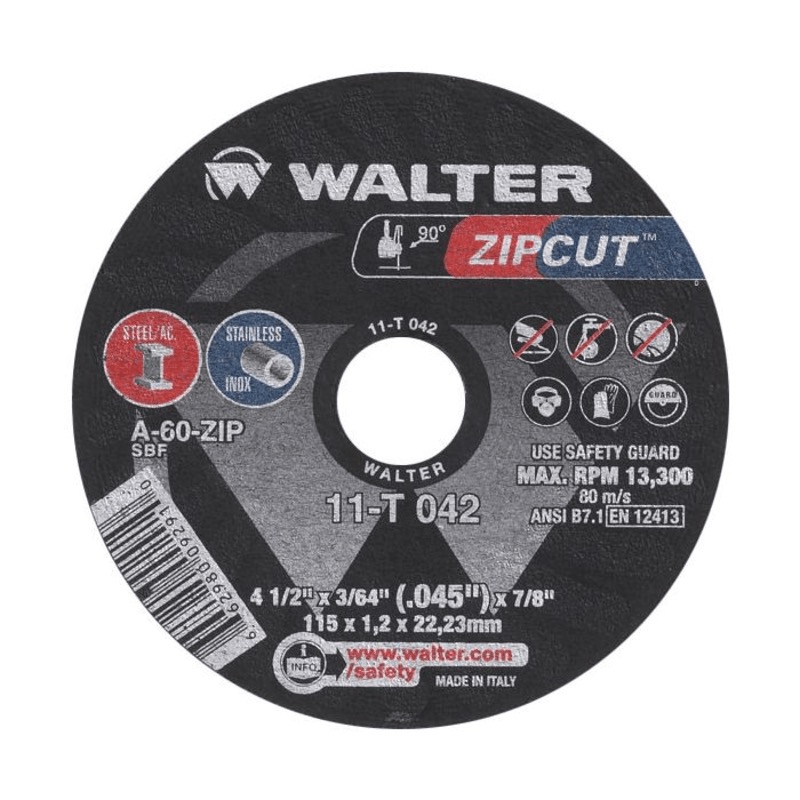 Meule à tronçonner Zipcut™ 4-1/2po X 3/64po X 7/8po type 1