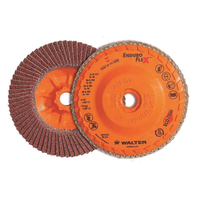 Disque à lamelles Enduro-Flex™ 6po X 7/8po type 27 grain 40 en alumine de zirconium