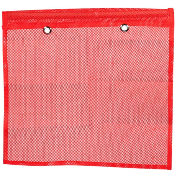 Drapeau orange en mailles  18 po X 18 po (tige non incluse)