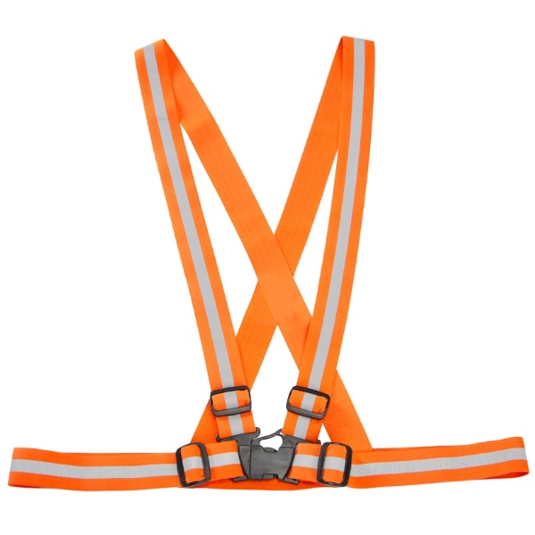 Harnais de circulation haute visibilité orange, taille unique