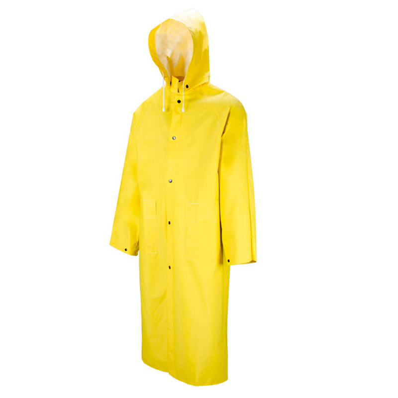 Manteau de pluie jaune Tornado 601 avec capuche détachable, S