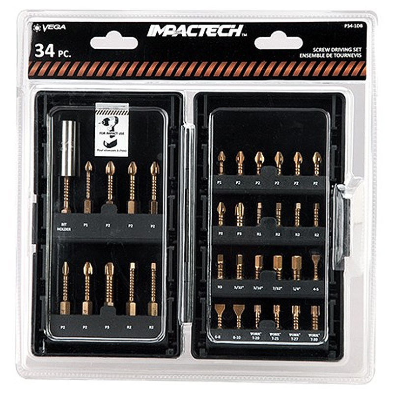 34pc Impactech Bit Set