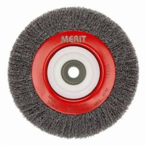6 x 0.014 x 1/2-2 x 1-1/8 x 1 In. BlueFire CS Crimped Wire Bench Wheel Brush