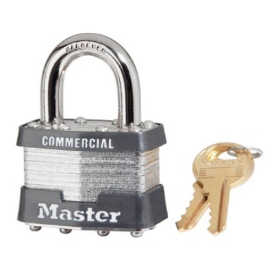 Cadenas à goupilles à clés uniques 1-3/4 po large avec anse de 15/16 po