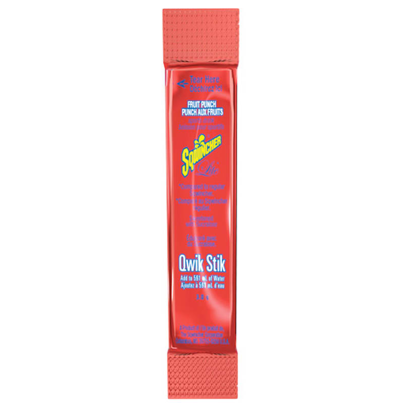 Électrolytes en poudre Sqwincher Zero Qwik Stik® (50 sachets de 3 g / pqt)