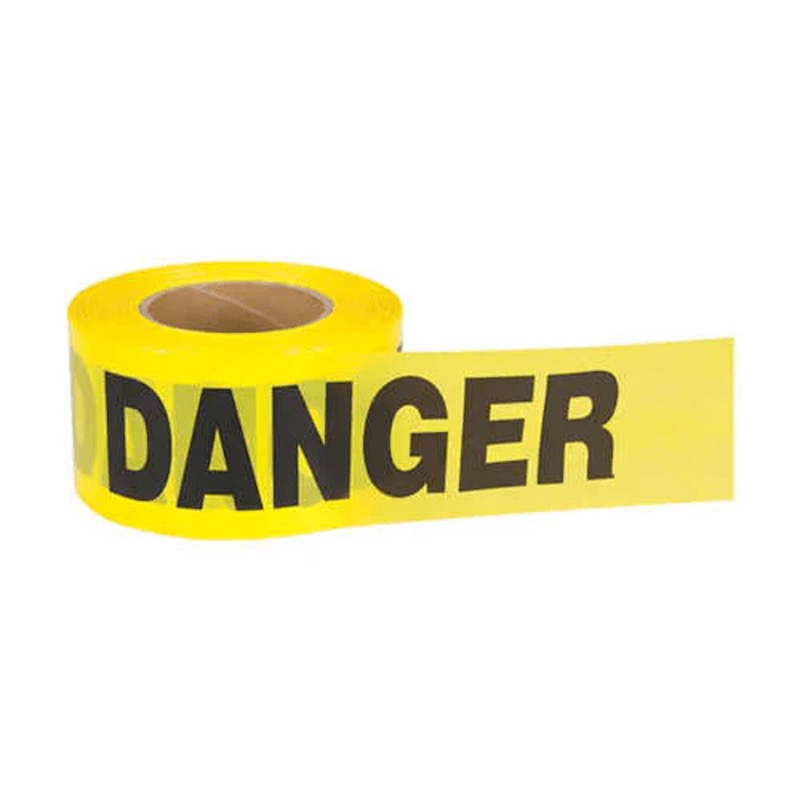 Ruban de barricade DANGER jaune 3 po X 1000 pi