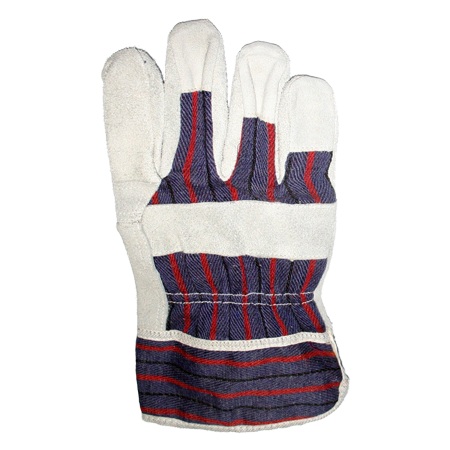 Tuff Grade™ 2-piece palm split leather fitter style gloves, L