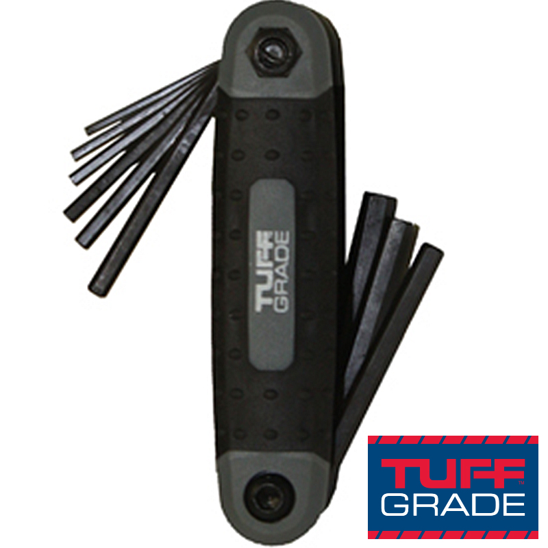 TUFF GRADE 8PC MET FOLDING HEX KEY SET