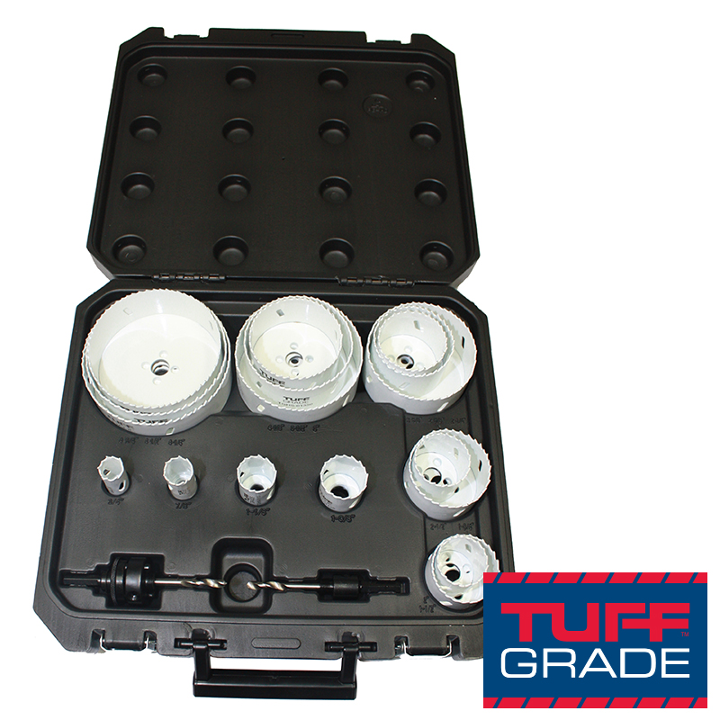 Bi-metal hole saw kit (19 pcs)
