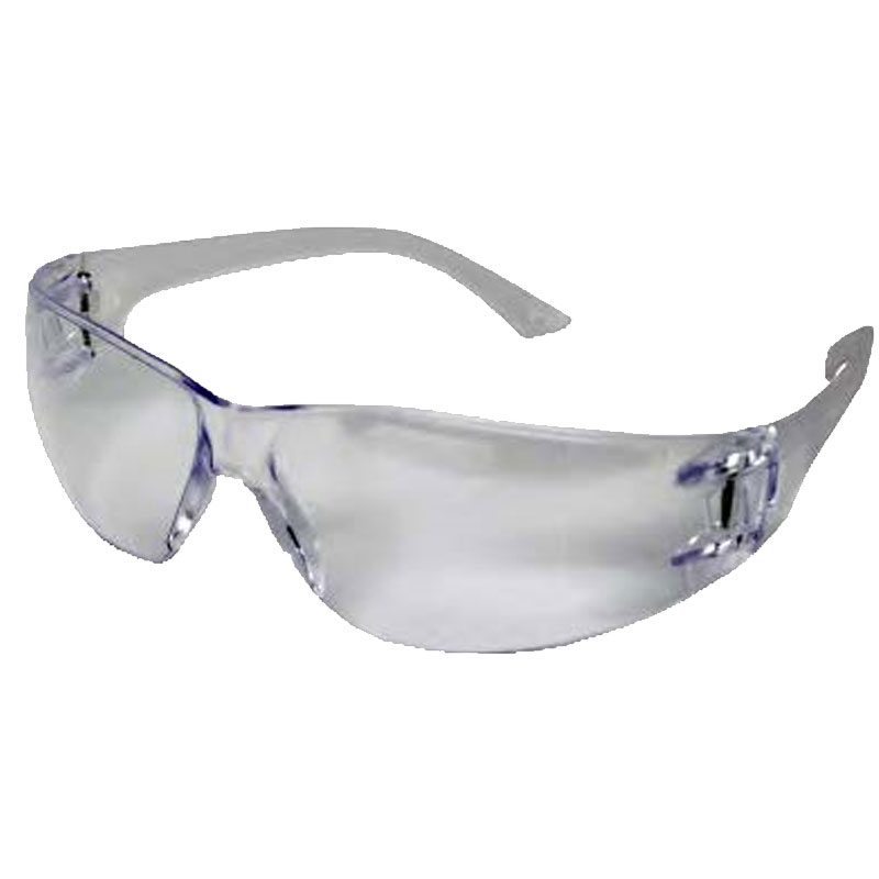 Lunettes de sécurité avec lentilles et armature claires
