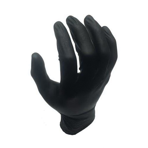 Tuff Grade™ industrial-grade nitrile disposable gloves 5 mil black, M