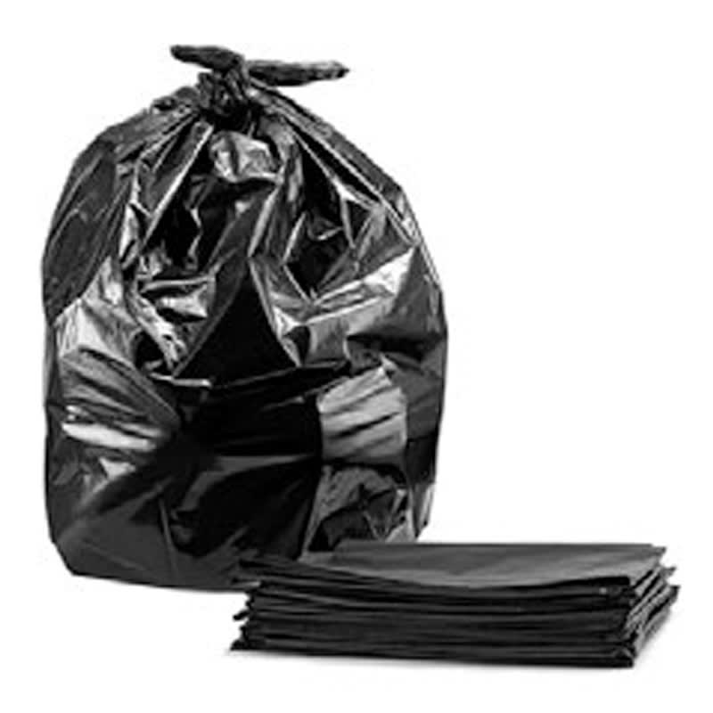 Extra strong black trash bags 35 in x 50 in 100/CS