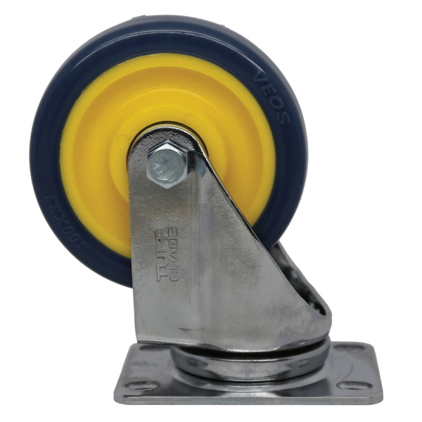ROULETTES POLYURETHANE PIVOTANTE 4 INTENSITE MOYENNE 264 LBS
