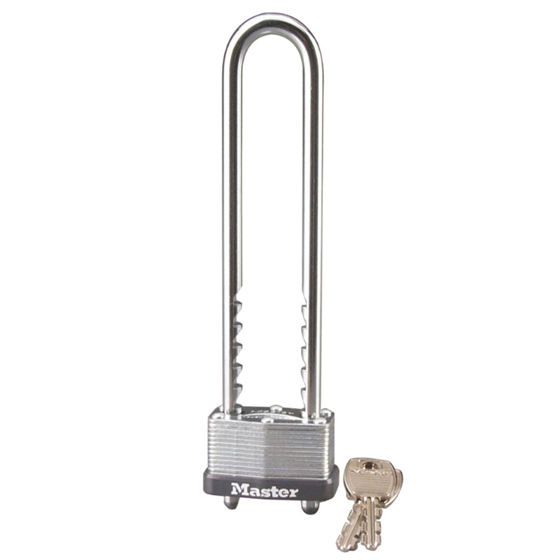 Cadenas en acier laminé à clés uniques 1-3/4 po large avec anse ajustable