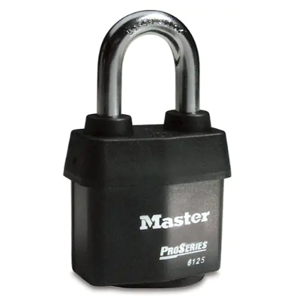 Cadenas à goupilles recouvert à clés uniques 2-3/8 po large avec anse de 1-3/8 po