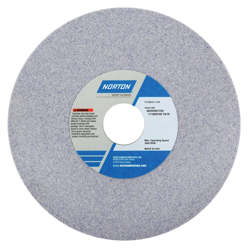 7 x 5/8 x 1-1/4 In. Toolroom Wheel 32A 60 I VBE T01