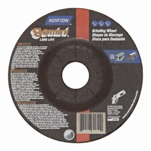 7 x 1/4 x 5/8-11 In. Gemini XXL Grinding Wheel A 24 S T27