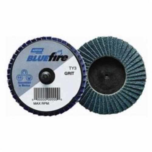 2 In. BlueFire Plastic Flat Mini Flap Disc Type III 36 Grit R860 ZA