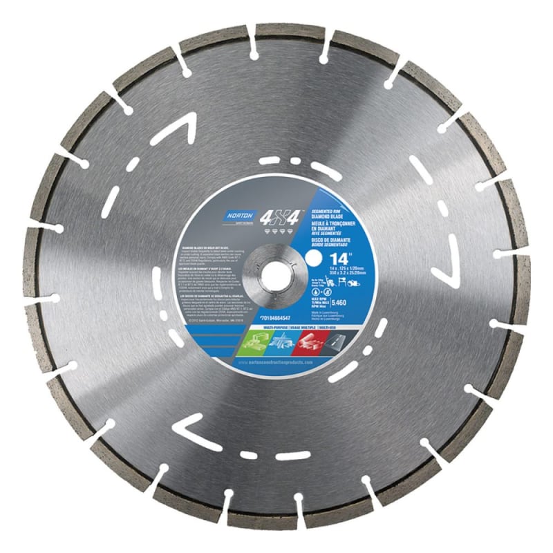Lame de diamant Clipper® 4X4™ haute vitesse 14 po X 0.125 po X 1/20 mm