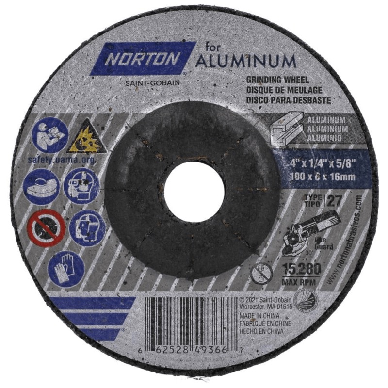 4 x 1/4 x 5/8 In. Grinding Wheel – Aluminum A 20 P T27