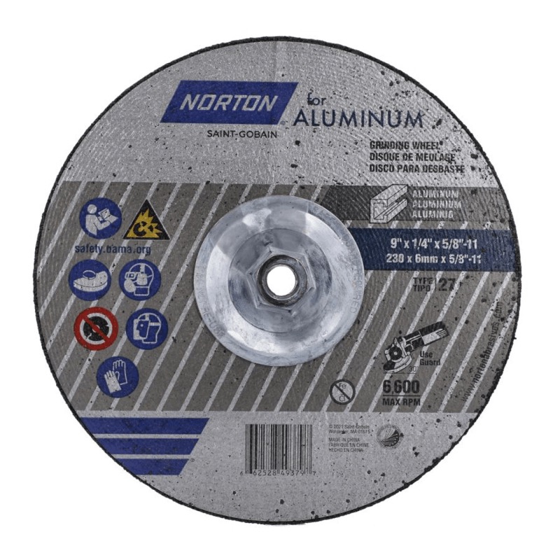 9 x 1/4 x 5/8 In. Grinding Wheel – Aluminum A 20 P T27