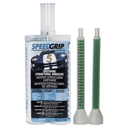NORTON® SPEEDGRIP™ 5-minute urethane structural adhesive for plastic repair (220 mL dual cartridge)