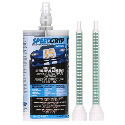 NORTON® SPEEDGRIP™ 15-minute urethane structural adhesive for plastic repair (220 mL dual cartridge)