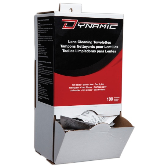 Lingettes nettoyantes antistatique Dynamic™ pour lentilles