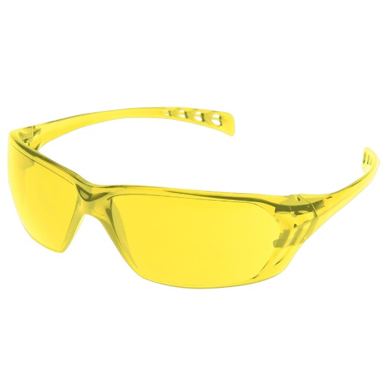 Lunettes de sécurité sans monture Solus™ avec lentilles ambres et revêtement 3A