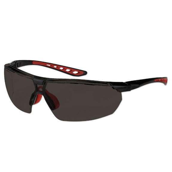Lunettes de sécurité à monture partielle Falcon™ avec lentilles fumées et revêtement 4A