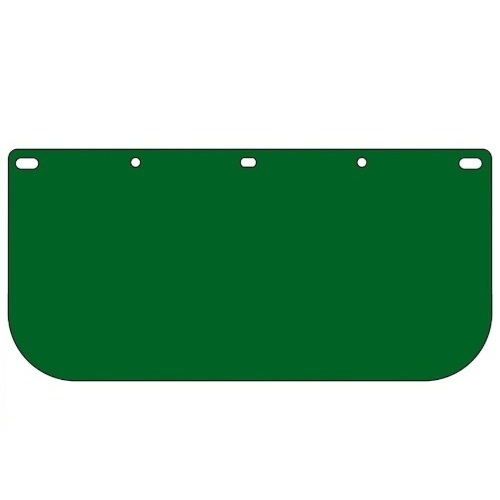 Visière plate en polycarbonate vert Dynamic™ 15-1/2 X 8 X 0.04