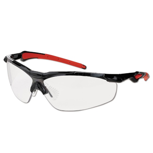 Lunettes de sécurité à monture partielle Hawk™ avec lentilles claires et revêtement 4A