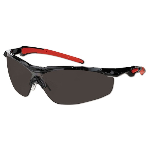 Lunettes de sécurité à monture partielle Hawk™ avec lentilles fumées et revêtement 4A