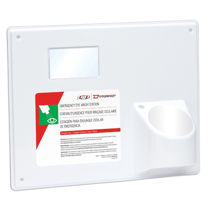 Dynamic™ emergency eye wash station for 473 mL eye wash bottles