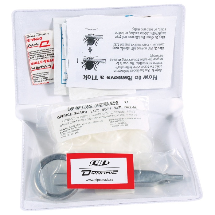 Trousse de premiers soins Dynamic™ pour le retrait des tiques, format de poche